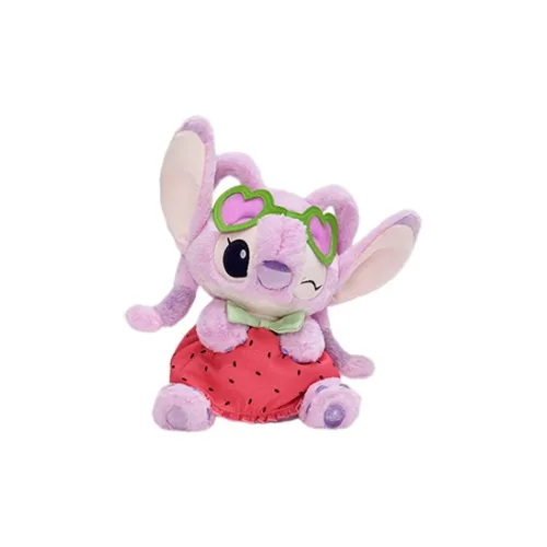 Disney x DISNEYLAND Angel Stitch Tropical Beach Cute Plush Doll 24,5cm Height Shanghai Disney Disney x DISNEYLAND Ангел Stitch Тропический Пляж Милый Плюшевый Кукла 24,5 см Высота Shanghai Disney
