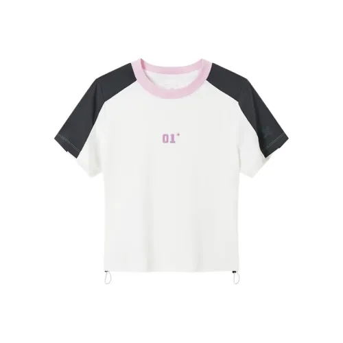 XTEP Rainy Белый/Horn Серый Женские T Рубашки