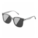 Прозрачно-серая оправа с черно-серыми линзами