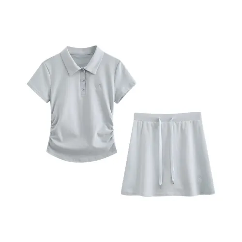 MENGXIAOQI Синий, Одежда Наборы Женские Комплекты с юбкой