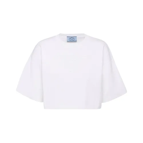 PRADA Белый Женские Короткие Топы