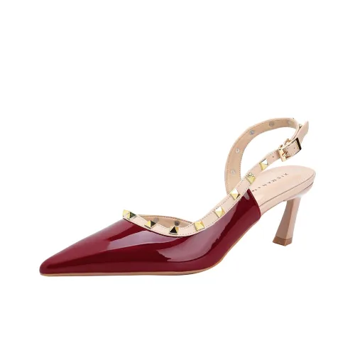 GOSO Узкий каблук Высокие каблуки Женские Красный