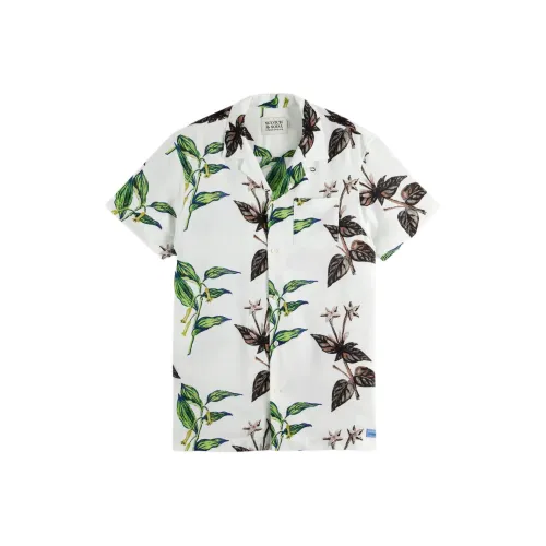 Scotch&Soda Белый Лист Мужская Рубашка