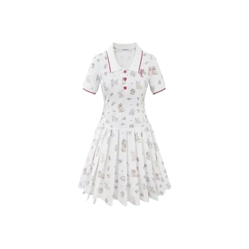 UNIFREE Короткое платье с короткими рукавами женское