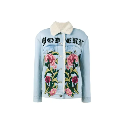 GUCCI Синие Женские Бархатные Куртки