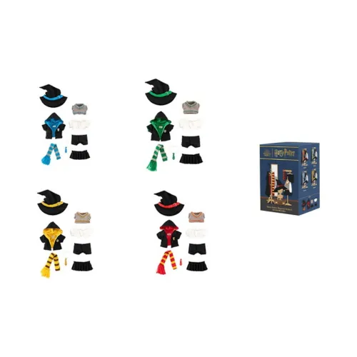 POP MART Harry Potter Characters Хогвартс Преппи Слепые коробки Один Mystery Коробка Целая коробка 4 шт