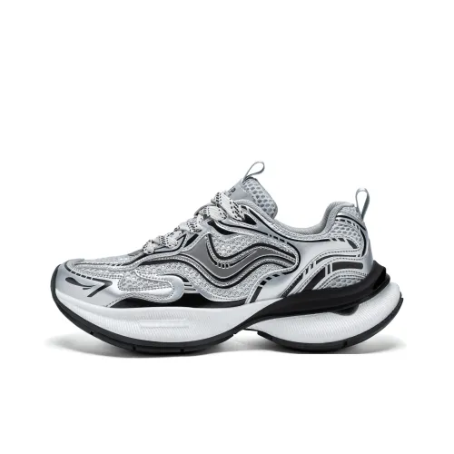 JEEP SPIRIT Противоскользящий Дышащий Легкий Низкий Топ Кроссовки Мужские Премиум Серебряный