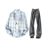 Светло-синие + синие штаны