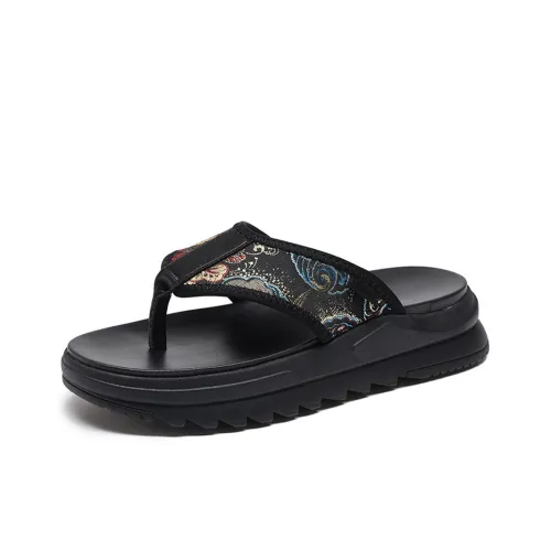 SENJIALUO ЭВА Шов Устойчивый к запахам и износу Шлепанцы Мужские Черные