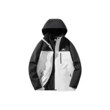 Теплый белый/черный [Флис 3 в 1 комплект из двух частей]