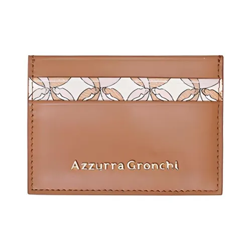 Azzurra Gronchi Коровья кожа Держатель для карт Женский Коричневый