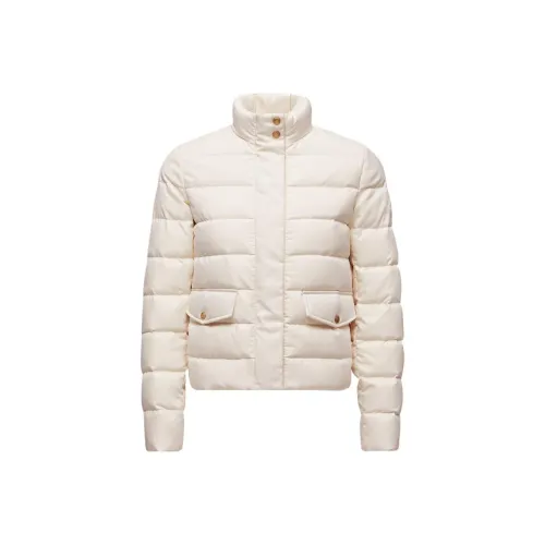 Moncler Bessettes Короткий пуховик пуховик женский цвет слоновая кость