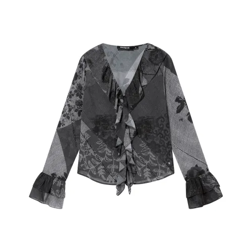 Desigual Черные с Принт Женские Рубашки