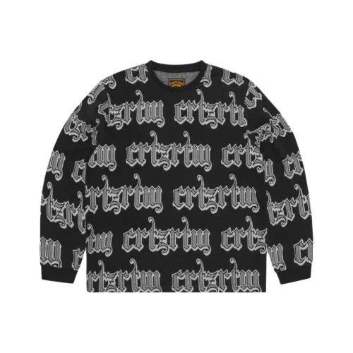 Corteiz совместный бренд Черные мужские свитеры