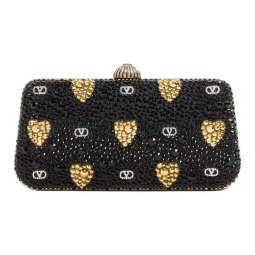 Valentino Сумка через плечо из козьей кожи женская черная