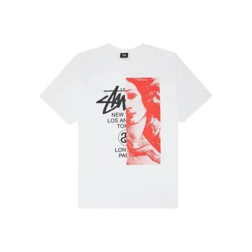 Stussy Белый Мужской T-Рубашки