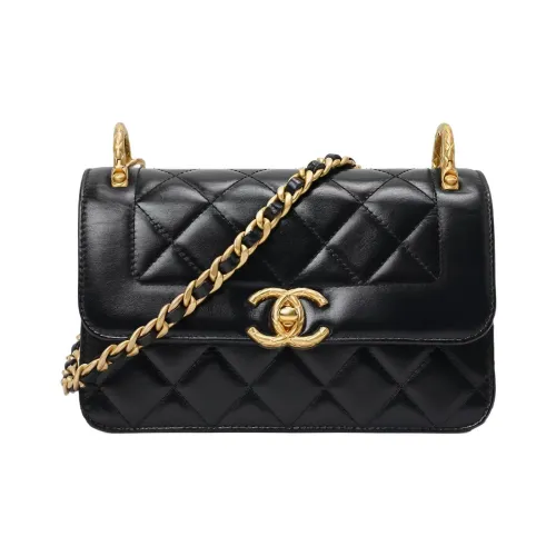 Chanel Sheepskin Сумка через плечо Маленькая Женская Черная