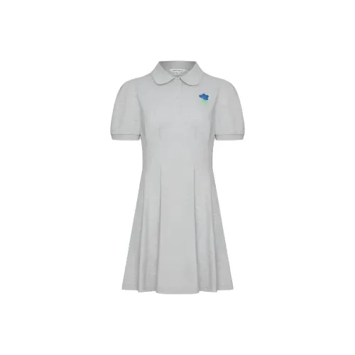 URBAN REVIVO Top Student in The Salt Category Короткий рукав Платье Женское