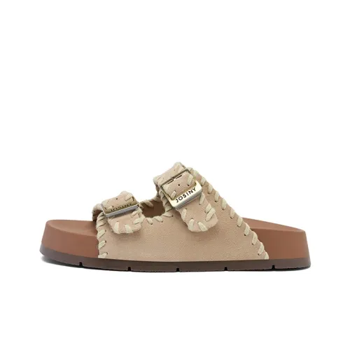 JOSINY Резина Шов Беззвучный Противопахнущий Устойчивый к Износу Амортизация Слипоны Женские Песочный