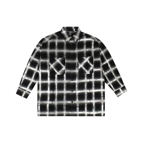 AMIRI Рубашка Женская Черная Серебряная