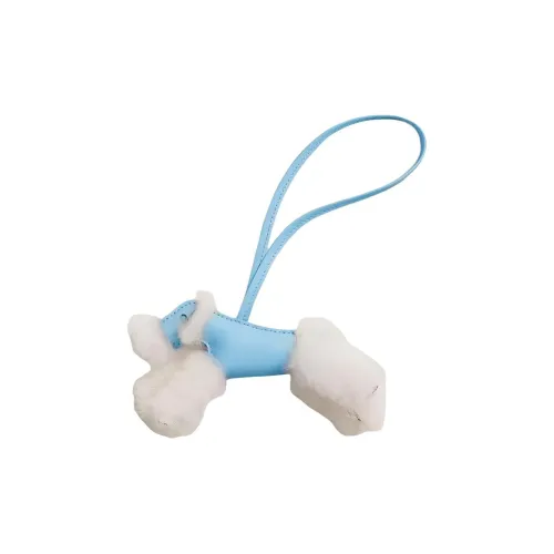 HERMES Hermès Budy Мериносовая шерсть с Миро (фиолетовый) Овечья шкура Сумка Аксессуар Женские Естественный Небесно-голубой