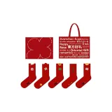 5 пар [Красивые волосы, Красное богатство] Коробка