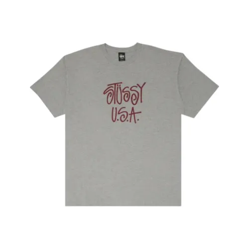 Stussy Серый Мужской T-Рубашки