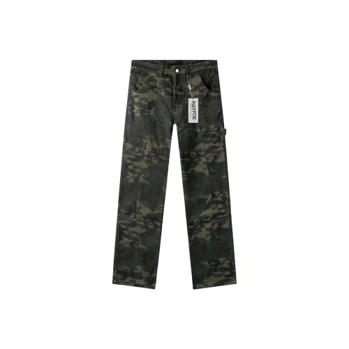 PISYPOX Камуфляж Унисекс Брюки с карманами