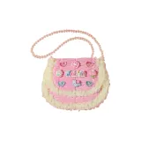 Розовый кролик, седло, стиль, DIY, ткань, вязаная, ручная работа, сумка