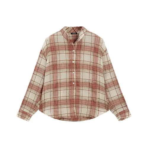 Massimo Dutti Красно-коричневые Женские Рубашки