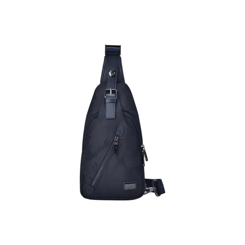 SEPTWOLVES Oxford Sling Bag Standard Men's Blue SEPTWOLVES Оксфорд Слинг Сумка Стандартная Мужская Синяя