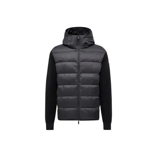 Moncler Padded Corduroy Collection Утепленный хлопок ZIP UP Толстовка Down Jacket Мужской Черный