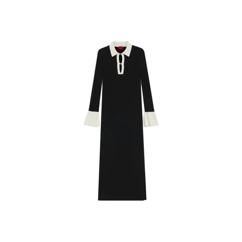 Hugo Boss Длинное платье с длинными рукавами женское