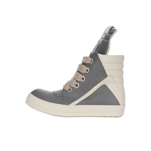 RICK OWENS совместный бренд RO Geobasket Concordians Jumbolace High Топ Скейтборд Кроссовки 3,5см Мужской Синий Белый