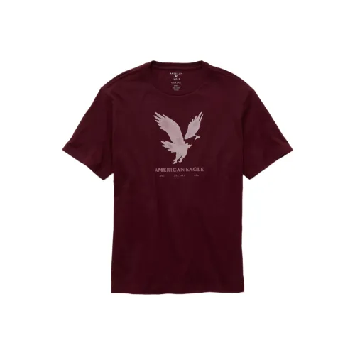 AMERICAN EAGLE Red Мужская T-рубашка