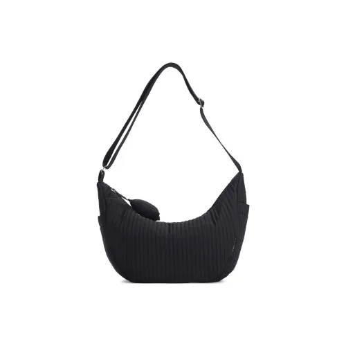 Dubaolu Ткань Полумесяц Сумка Сумка через плечо Средняя Женская Черная Красная Экрю