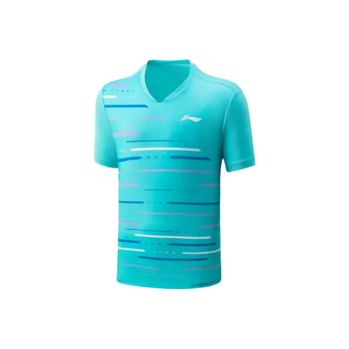 LINING Sea Бирюзовый Унисекс T Рубашки