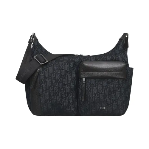 DIOR Техническая ткань Сумка через плечо Средняя Мужская Черная