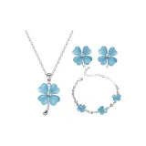 Счастливый клевер четырехлистный [синий]