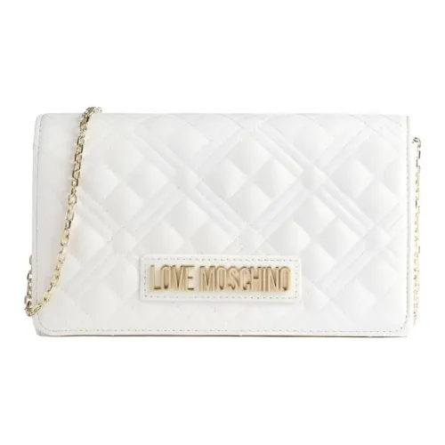 LOVE MOSCHINO Сумка через плечо из синтетической кожи женская серая и белая