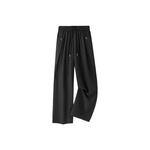 MARTHENAUT Черные Драпированные Stud Унисекс Костюмные Штаны