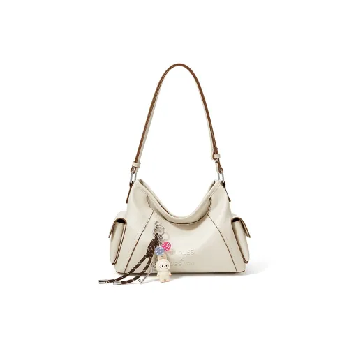 CNOLES Сумка через плечо из синтетической кожи стандартная женская кремово-белая