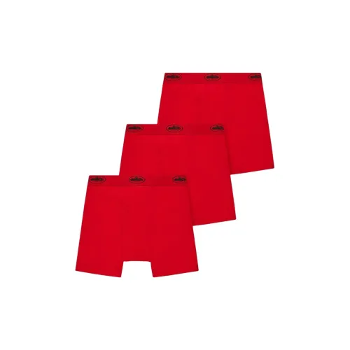 Corteiz Мужское нижнее белье 3 штуки красного цвета