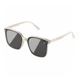 Сплошной белый с черно-серыми линзами