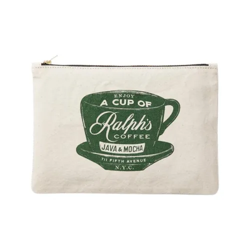 Клатч Ralph Lauren из ткани унисекс белый и зеленый