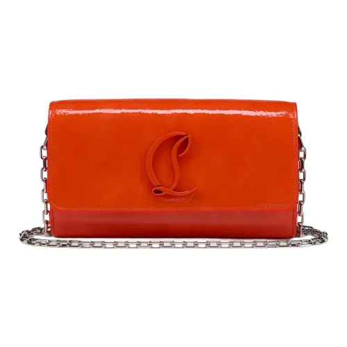 CL Лакированная кожа Телячья кожа Сумка через плечо Женская Лавовый красный