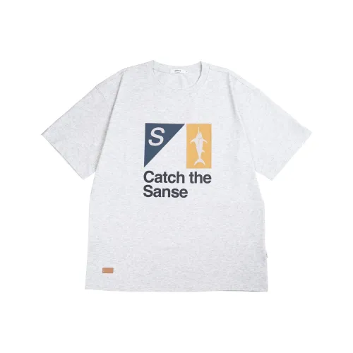 Sanse Серый Унисекс T-рубашки