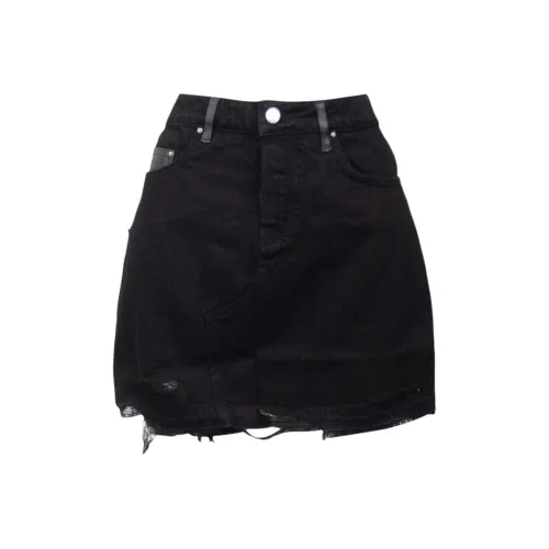 AMIRI Джинсовые короткие юбки Женские Черный