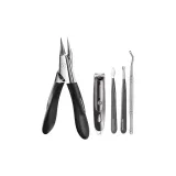 Кусачки типа "Бик" - Четвертое поколение, черные + Инструмент для извлечения гвоздей, 5 шт. Комплект одежды