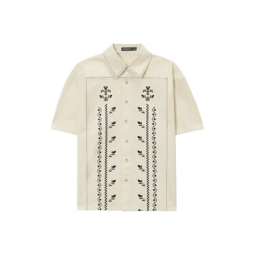 UNVESNO Слюдяной белый Унисекс Рубашки